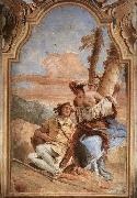 Giovanni Battista Tiepolo Angelica Carving Medoro's Name on a Tree painting